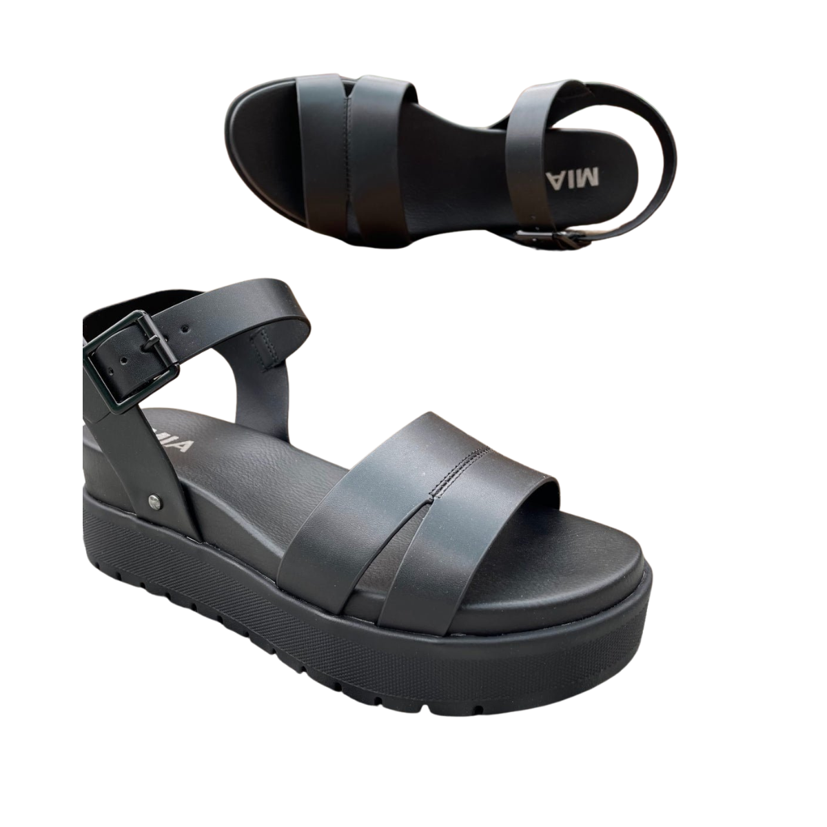 Maya Platform Sandal in Black