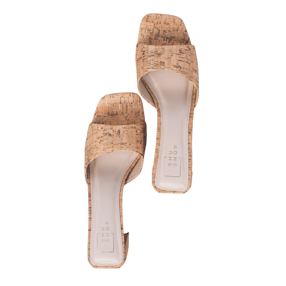 Cork Heel Sandal