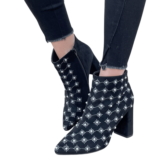 Pearl Suede Bootie - The Boutique Outlet