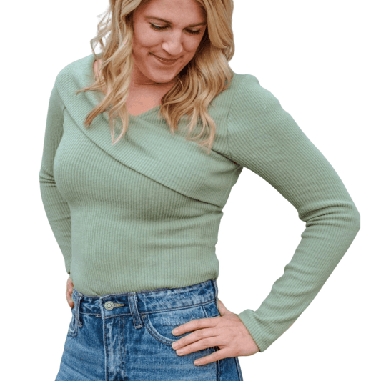 Pistachio Bodysuit - The Boutique Outlet