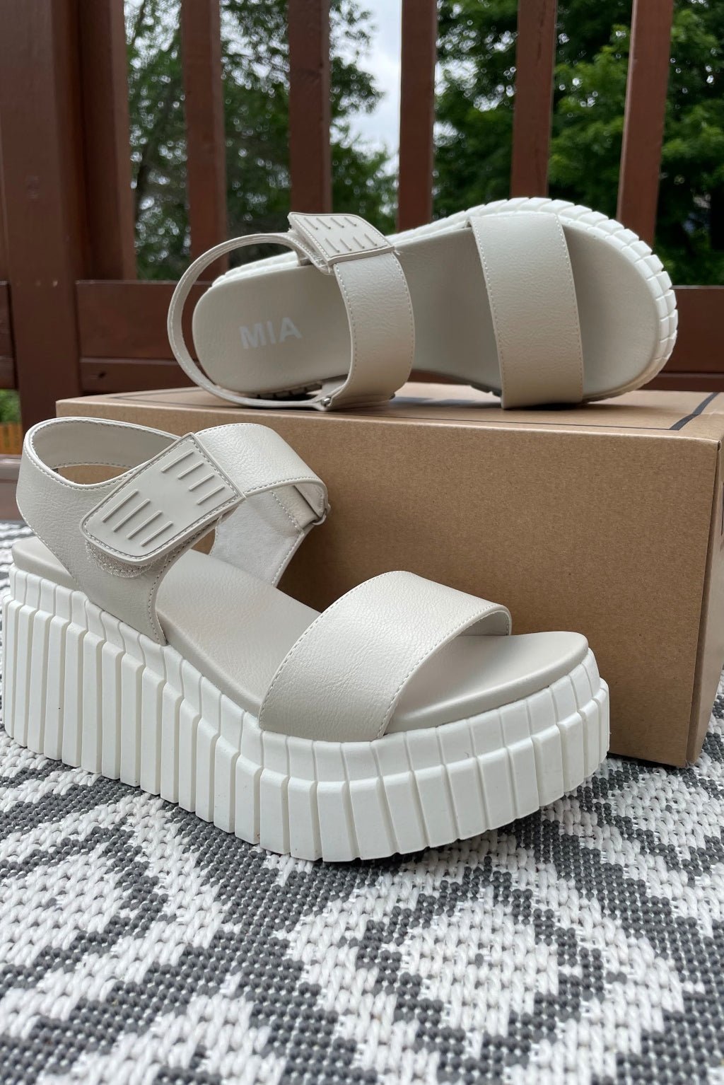 Yuri Wedge in ECRU - Sandals - Flower Bird Boutique